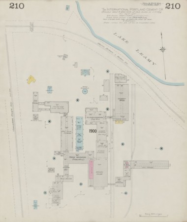 «Carte de Chas. E. Goad intitulée Hull & Vicinity, situant la International Portland Cement Co.,1909».
